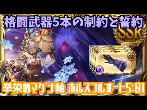 闇マグナ編成クリスマスフィオリト軸 ホルスHLフルオート 5m01s/11T【グラブル】