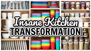 INSANE KITCHEN TRANSFORMATION | KITCHEN ORGANIZATION | HOW TO ORGANIZE YOUR KITCHEN 2021