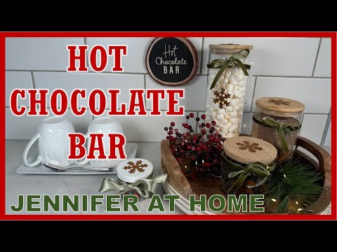 HOT CHOCOLATE BAR #hotchocolatebar #hotcocoabar #hotchocolate #coffeebar #christmas #marshmallow