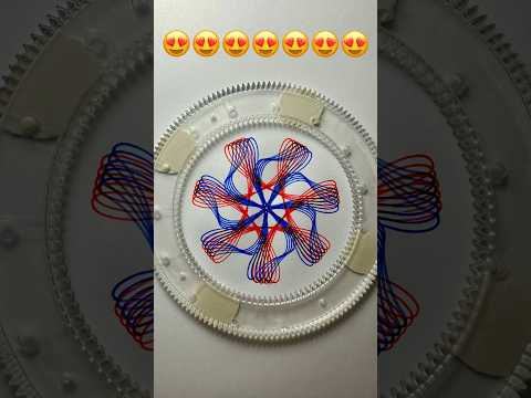 Amazing Spirograph Patterns in 15 Seconds 😍 #spirograph #spirographshr #asmr #satisfying