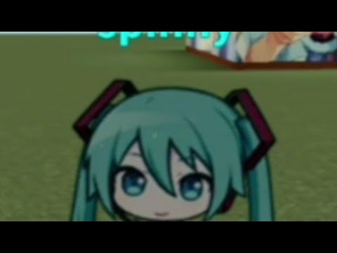 Horizontally spinning Miku chibi (with random stuff)