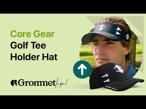 Core Gear Tee'd Up Golf Hat holds your tees for you | Grommet Live