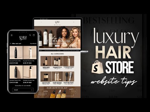 TIPS FOR MAKING A Shopify HAIR WEBSITE | Shopify Tips For Beginners 2024