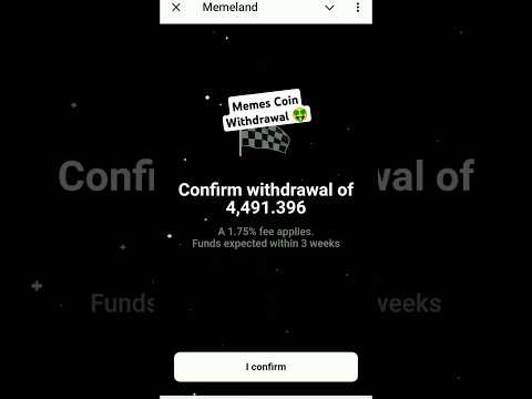 Memes Coin Withdraw Process,Memesland Tokan Withdrawal Now On Chain Withdraw,Memes Now