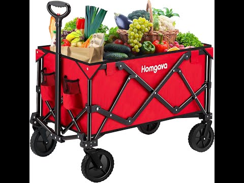 Homgava Collapsible Folding Wagon Cart: PRODUCT REVIEW