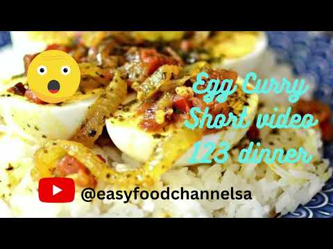 Egg Curry Short video 123 dinner #easydinner #short #shorts