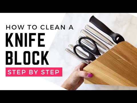 How To Clean A Knife Block