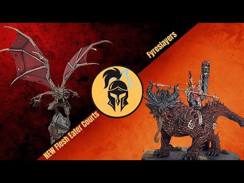 Age of Sigmar Battle Report: NEW Flesh Eater Courts Vs Fyreslayers: Hollowmourne vs GreyFyrd!