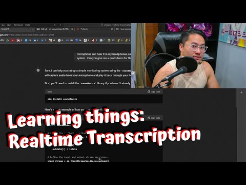 Learning How to Do Realtime Transcription with ChatGPT