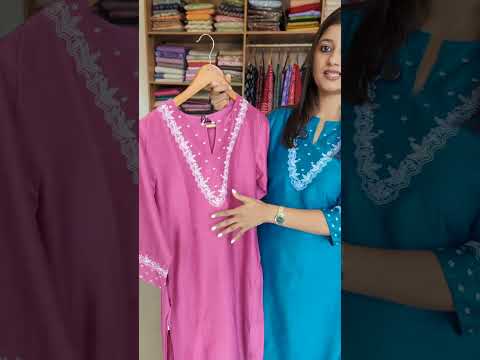 Viscose Silk Slitted Kurti