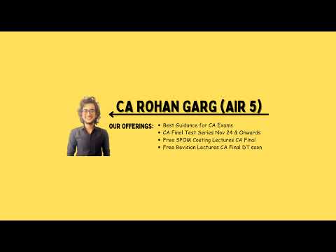 CA Rohan Garg (AIR 5) Live Stream