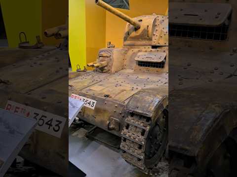 The Carro Armato M14/41 and Matilda II WWII TankS on display at The Tank Museum