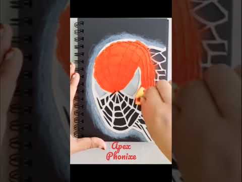 Spiderman art#stencilart#satisfying#art#drawing#short