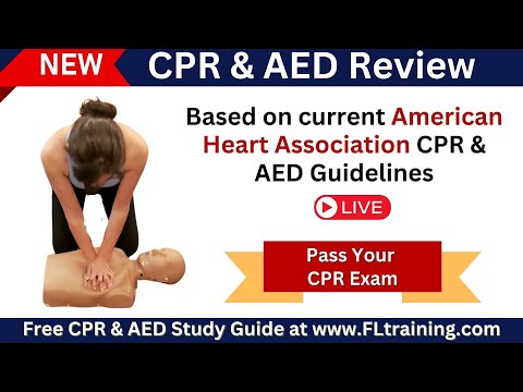 New - CPR & AED Practice Test (AHA Standards)