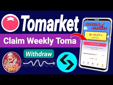 Tomarket Piggy Token Staking Rewards Withdraw Bitget Exchange || Tomarket Weekly Airdrop updates