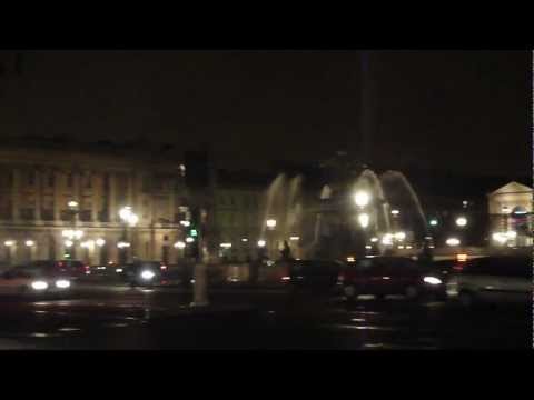 コンコルド広場からの夜景　PARIS　2012