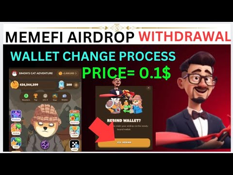 MEMFI WALLET RECONNECT PROBLEM SOLVE || NEW UPDATE FOR CONTACT WALLET || MEMEFI TOKEN WITHDRAWAL ||