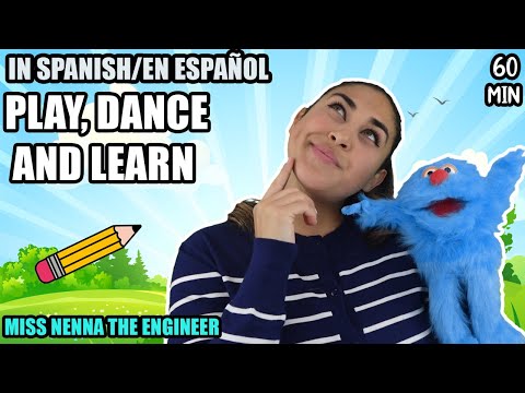 Learning Toys and Fun! Practice "M" ! All in Spanish with Miss Nenna the Engineer | En Español