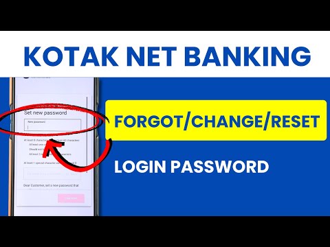 Change or Reset Kotak Net Banking Password in case Forgotten