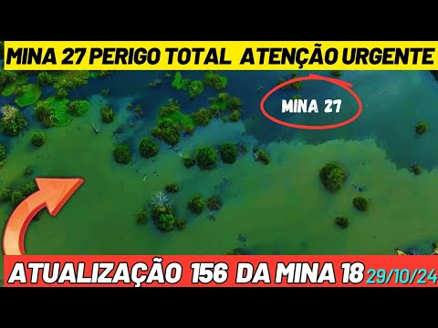 Atualização 156 da mina 18 da Braskem no Mutange | Maceió | Alagoas Brasil | visto de cima em 4K