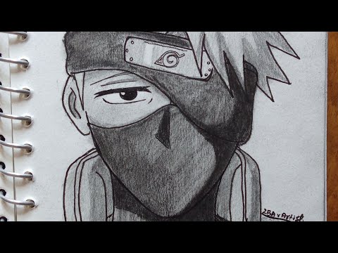 How to draw kakashi hatake from Naruto (anime sketch)|2ba_vartist