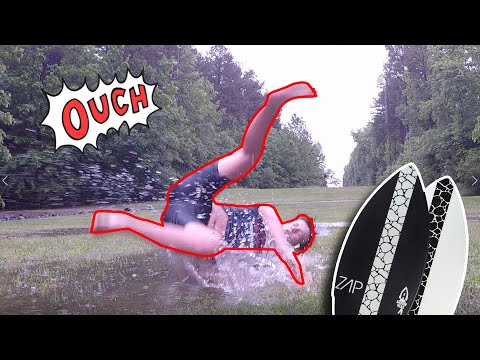 SKIM BOARDING IN A FLOOD (Wipe outs)