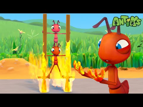 Too Hot to Cross! | Antiks 🐜 | Funny Cartoons for Kids