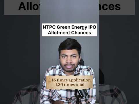 NTPC Green Energy IPO Allotment Chances | Final Subscription Status🔥 #ipo #shortsfeed #ntpcgreenipo