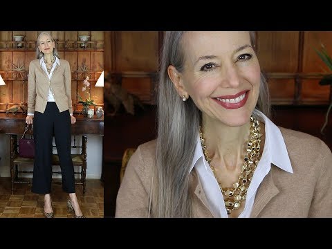 How I Define Being A Lady; Gift Card Contest; Wide Leg Pant OOTD / Classic Fashion, Style Over 40