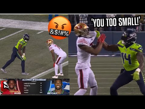 DK Metcalf Vs Charvarius Ward GOT HEATED! 🤬 (WR Vs CB) 49ers Vs Seahawks 2022 NFL highlights