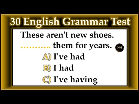 Mixed English Grammar Quiz | Grammar Quiz: 30 Questions Level Test- Beginner | No.1 Quality English