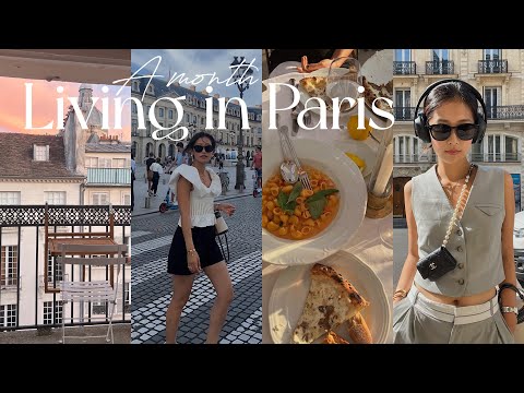 month in Paris Ep 1 | packed my bags and flew to Paris, getting settled in, & apartment tour