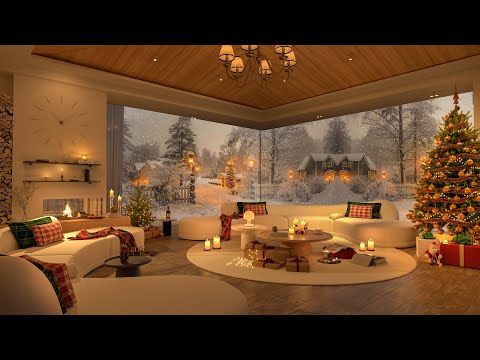 Winter Jazz in Christmas – 4K Cozy Bedroom with Soothing Jazz Ballads for Focus and Comfort 🎄🎶