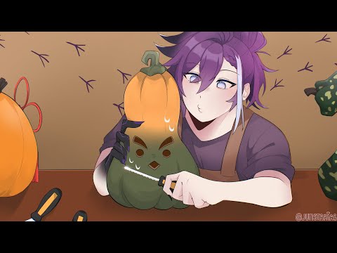 【HANDCAM】LET'S CARVE SOME XENOKUNIAN PUMPKINS MY LOVELY HAKKITO 🎃🔪✨