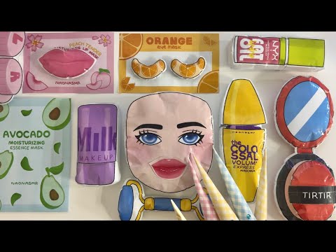 [☁️Paper diy☁️] Roblox Baddies Skincare + Makeup ASMR | Squishy | Satisfying | Tutorial | 로블록스