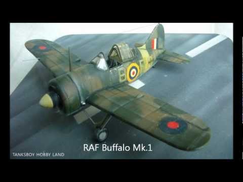 Airfix Buffalo F-2A of US Navy & RAF.バッファロー戦機. 水牛式戰鬥機