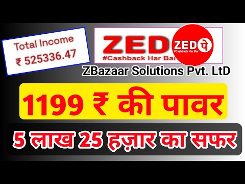 ZED PAY ME 1199 ₹ KI POWER 5 LAKH 25 HJAR KA SAFAR | जेड पे में टोटल इनकम पांच लाख पच्चीस हजार रुपए