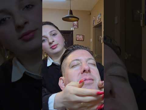 19 Yr Old GEORGIAN BARBER GIRL Does her BEST #ladybarber #barber #barbershop #femalebarber #relaxing