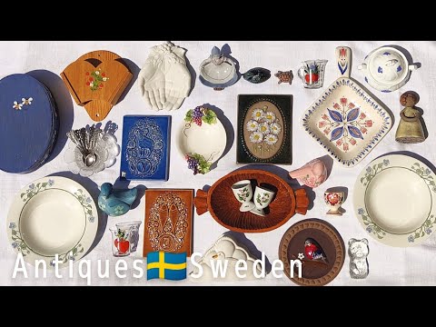 Antiques & vintage in Sweden 丨Second hand shop│Haul丨Spring trip vlog