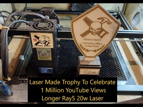 Laser Made Trophy To Celebrate 1 Million YouTube Views