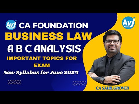 ABC Analysis of Business Laws l Important Topics for Exams l New syllabus for June & Sep 24