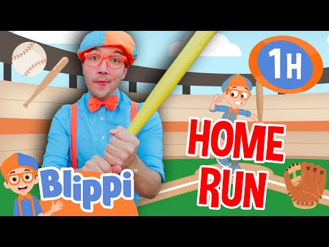 Blippi Hits a Home Run ⚾ | Kids TV Show | Sports For Kids | Educational Videos for Kids