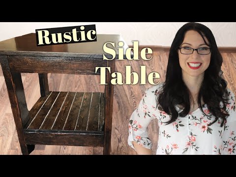 Rustic Side Table DIY