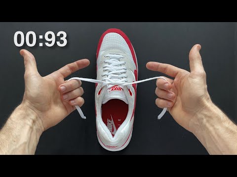 HOW TO TIE SHOELACES FAST (IN 1 SECOND)