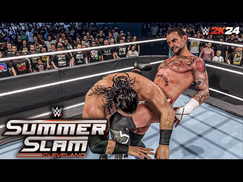 CM Punk vs Drew McIntyre | Special Guest Referee Seth "Freakin" Rollins | Summerslam '24