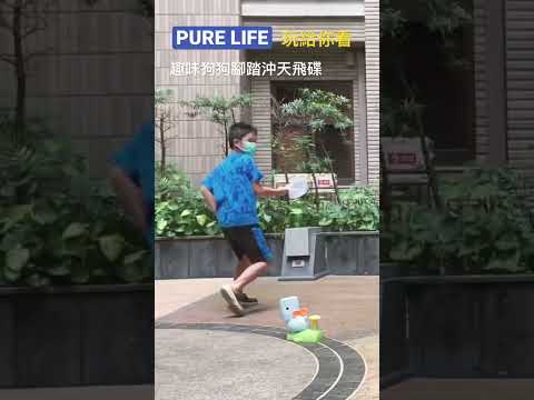 | PURE LIFE 創意美好生活 | 親子互動遊戲 趣味狗狗腳踏沖天飛碟