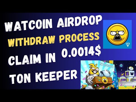 How To Claim Gamee Watcoin Airdrop | Watcoin Claim In Tonkeeper | Watcoin Airdrop | ZubiTech