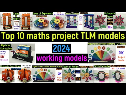 Top 10 maths projects and tlm models for maths exhibition 2024 - #diyasfunplay