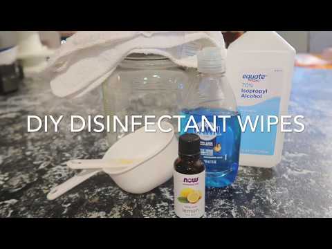 Diy disinfectant wipes