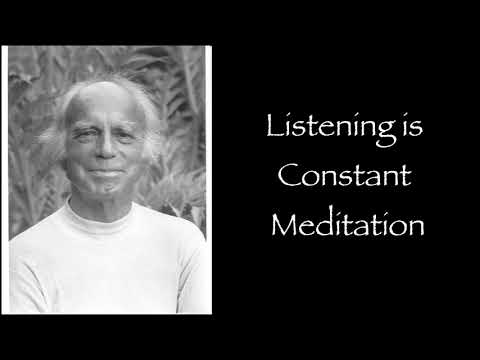 Jean Klein ~ Listening ~ Advaita